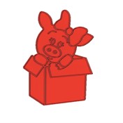 Свинка в коробке